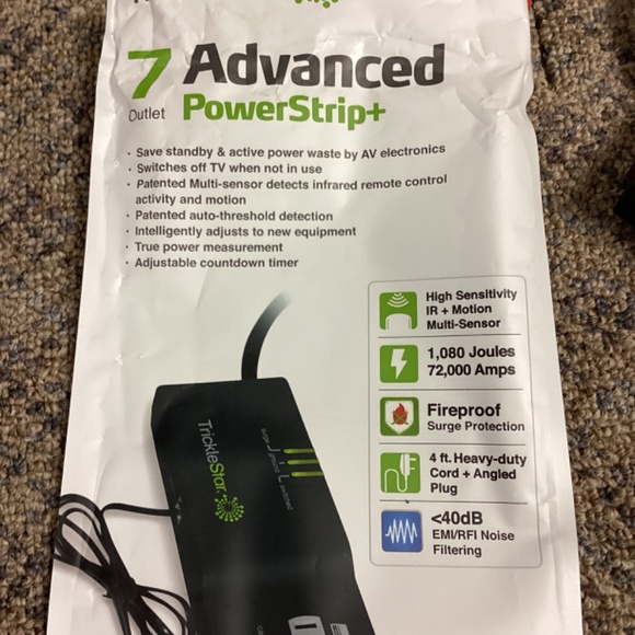 TrickleStar 7 Outlet Advanced PowerStrip+  NEW  * Surge Protector - Picture 2 of 9